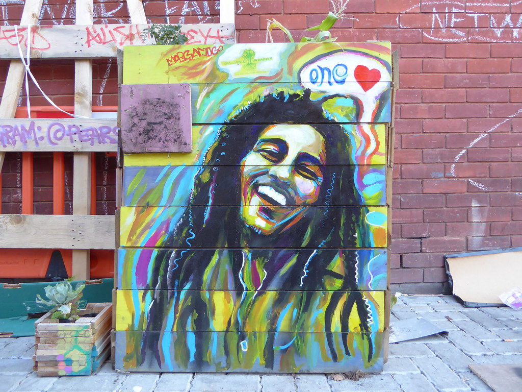 Wallpainting Of Bob Marley