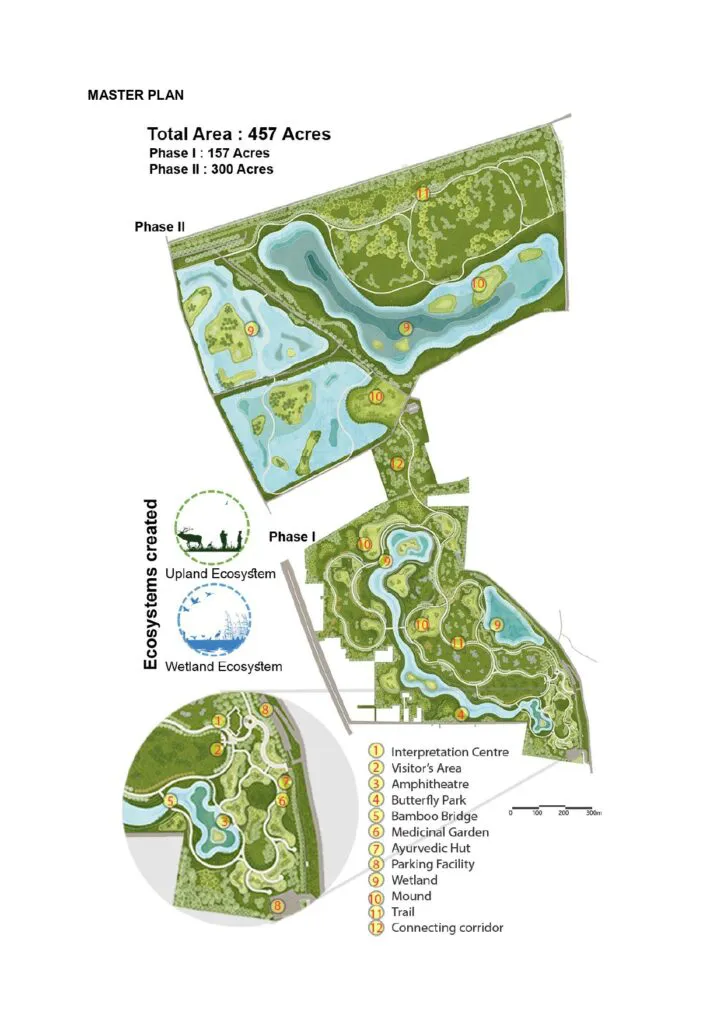 Map Of Yamuna Biodiversity Park